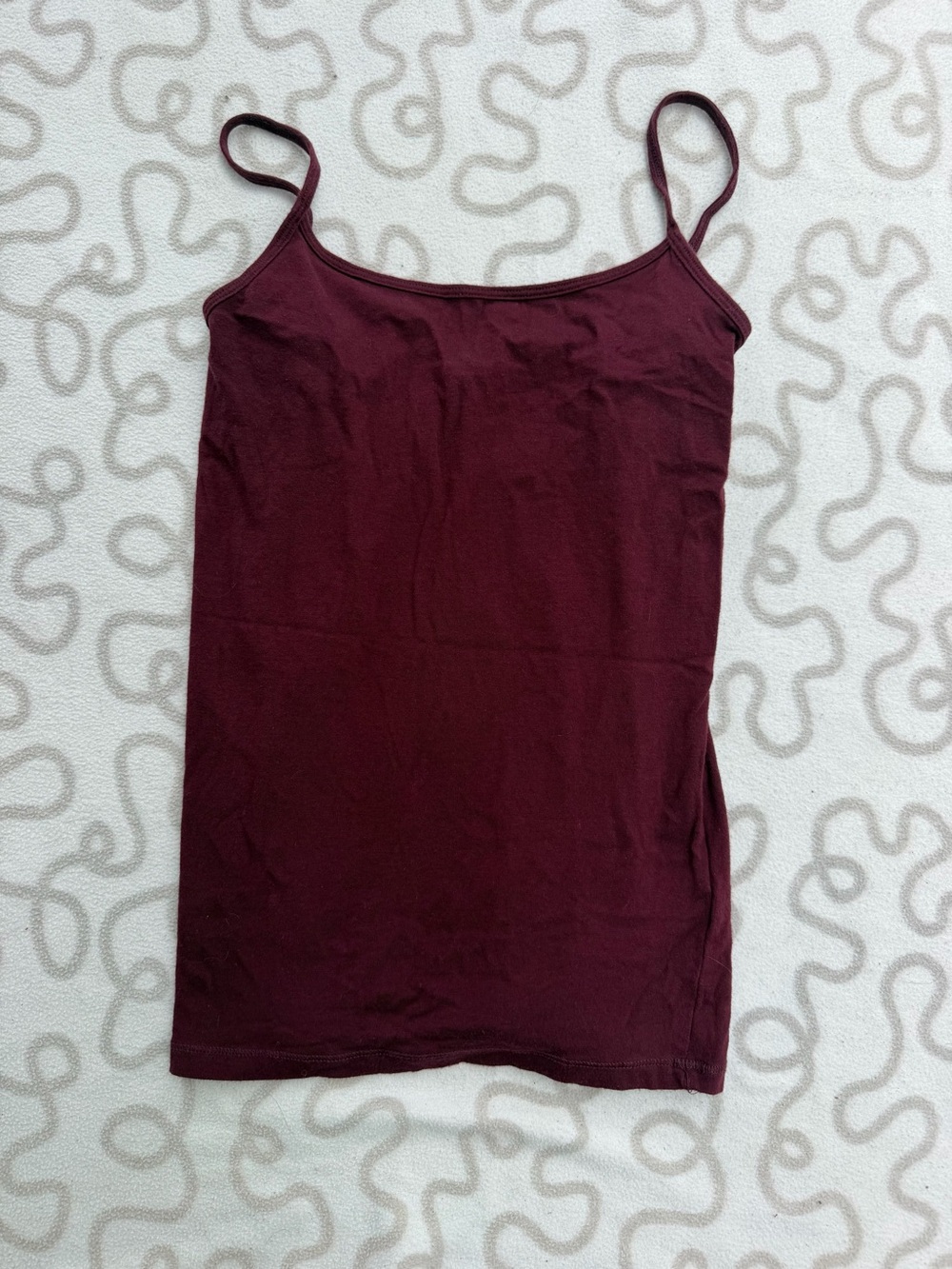 Aeropostale Women's Burgundy Spaghetti Strap Camisole